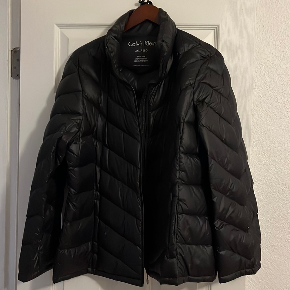 Black Calvin Klein Down coat